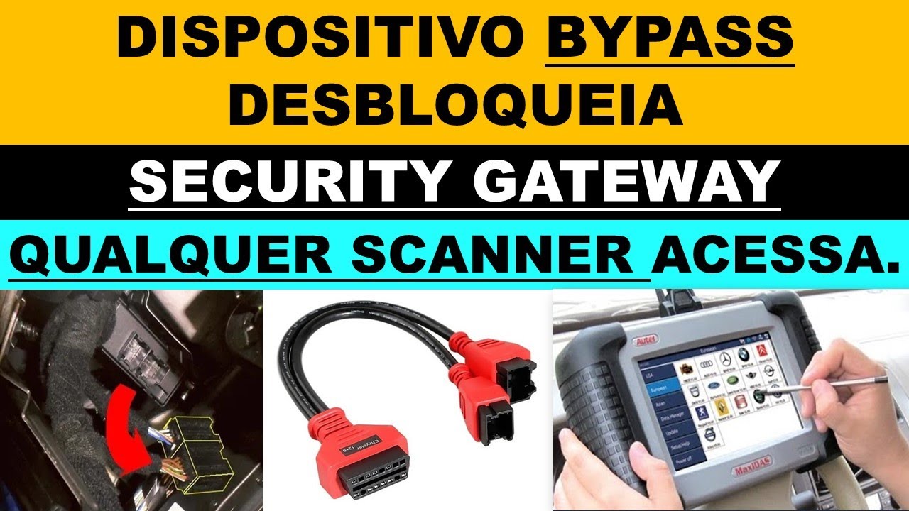 O que é Bypass no Security Gateway? Desbloqueia e qualquer scanner acessa rede can do veículo, Jeep