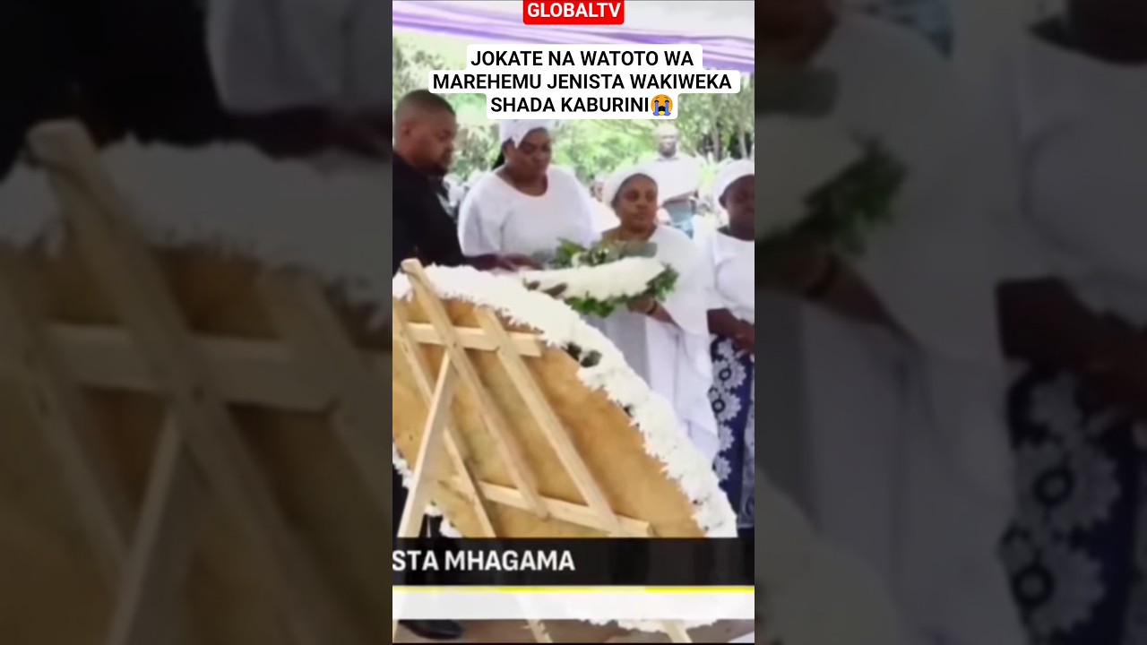 JOKATE NA WATOTO WA MAREHEMU JENISTA WAKIWEKA SHADA KABURINI😭 