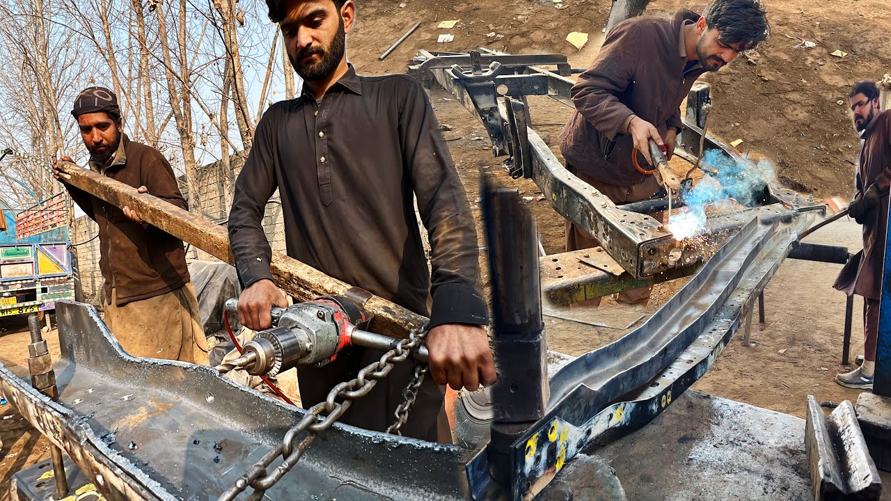 Fully Restoration, When a mini truck frame is Broken, How can it be converted back to a DOUBLE frame