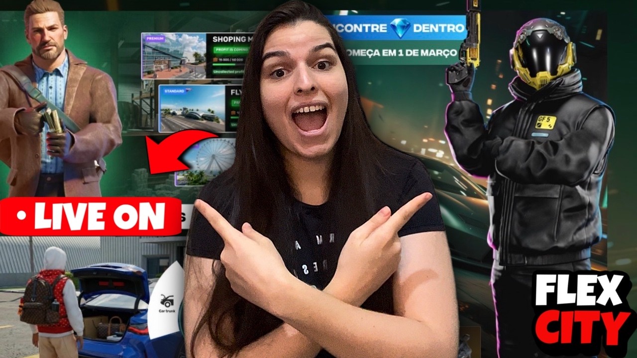 🔥 CHEGOU A NOVA ATUALIZAÇÃO DO FLEX CITY 🔥 VEM PRA LIVE