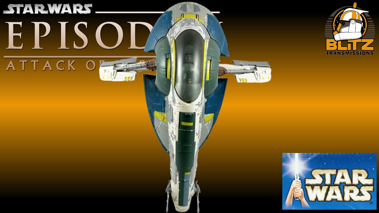 Hasbro Star Wars Saga Attack of the Clones Jango Fett's Slave I Secret Attack Reveal Review