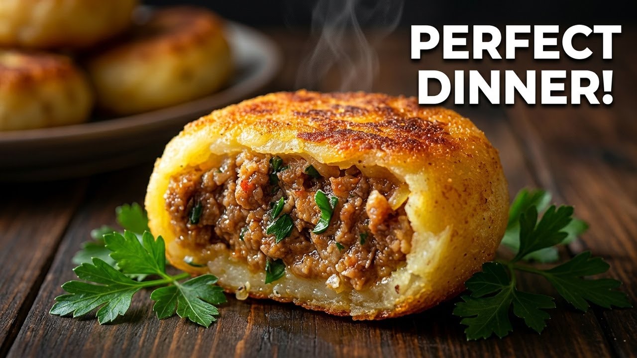 Crispy Potato & Minced Meat Cutlets 😍 Family Favorite Dinner Idea! Simple & Delicious Recipe