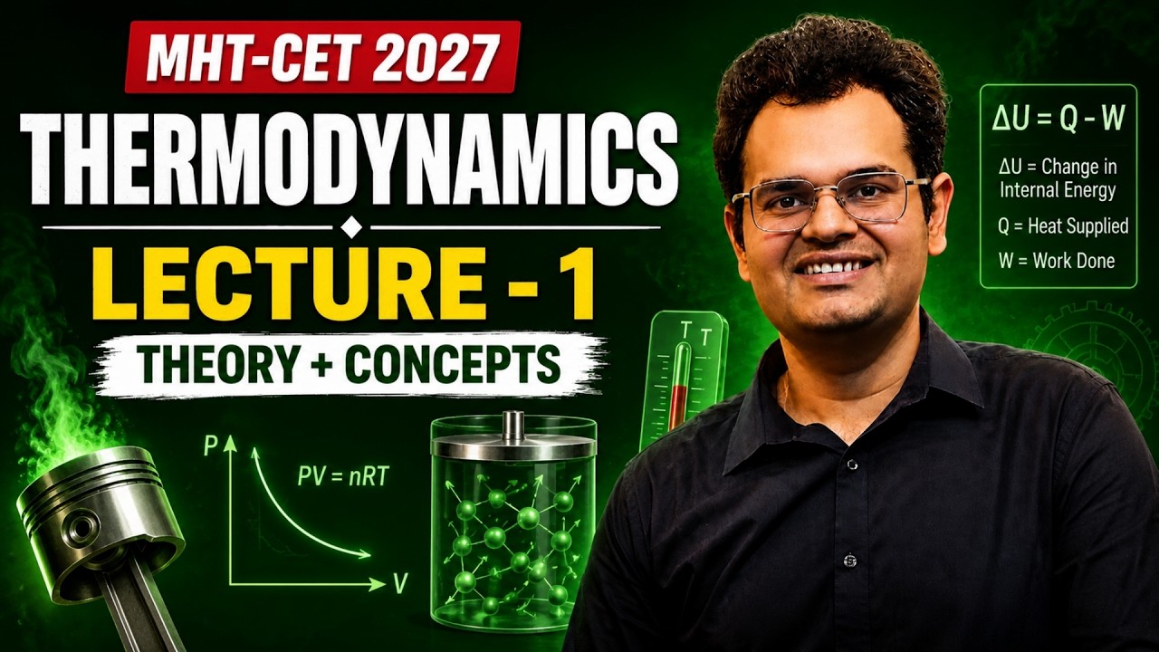 Thermodynamics- 1  | MHT-CET 2027
