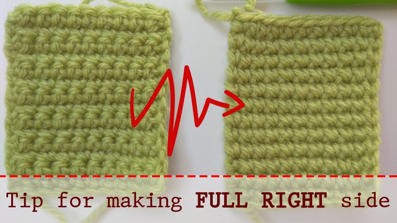 TIP 4 | Good side single crochet | Tip for nice look 💋