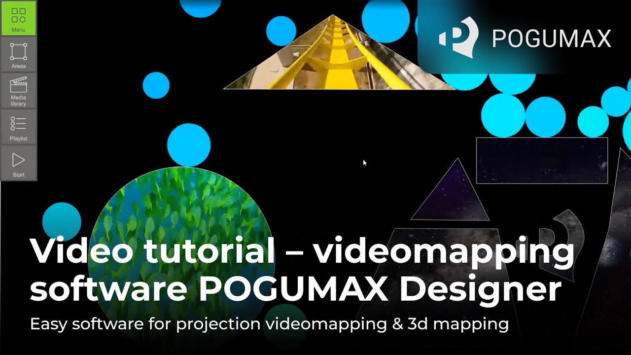 Video tutorial – videomapping software POGUMAX Designer