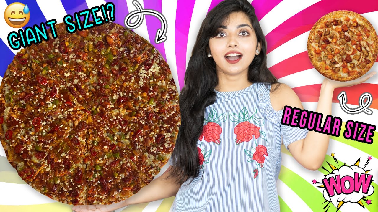 Making GIANT PIZZA at Home!! | DIY PIZZA Easy | Ramya Vasudev