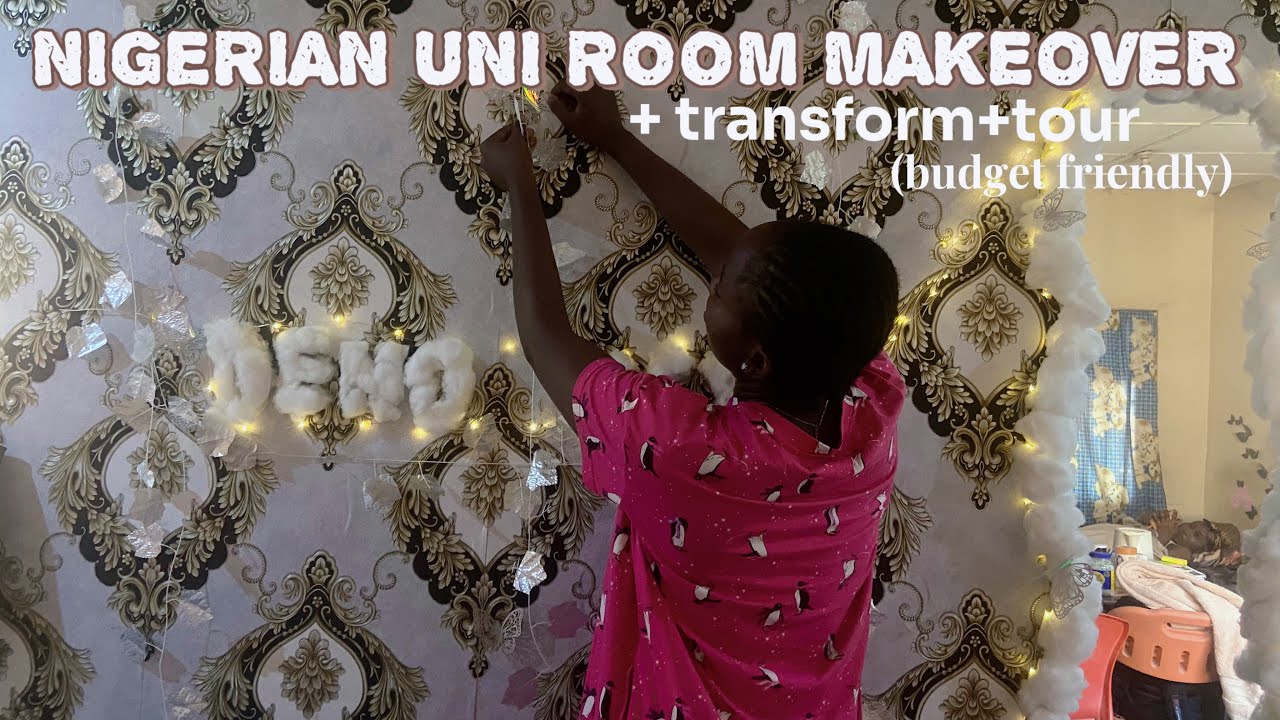 Aesthetic Nigerian Uni room transformation+ makeover|budget friendly+pinterest inspired(Bowen-UTH)