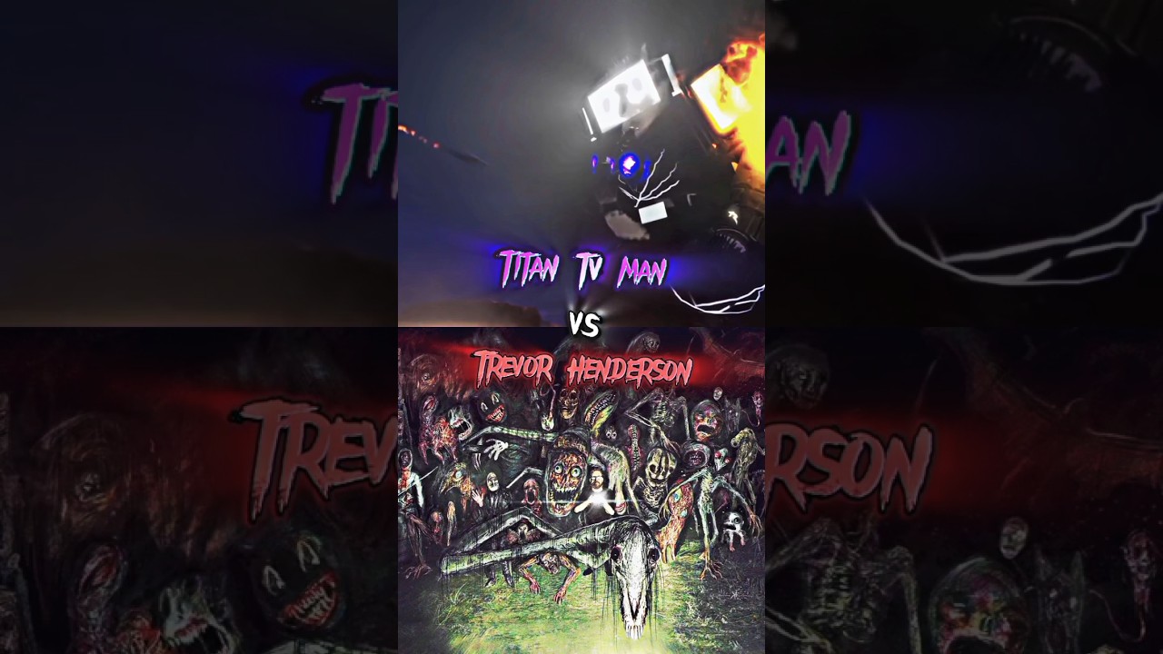 Titan TV Man vs Trevor Henderson #shorts #skibiditoilet #dafugboom #trevorhenderson