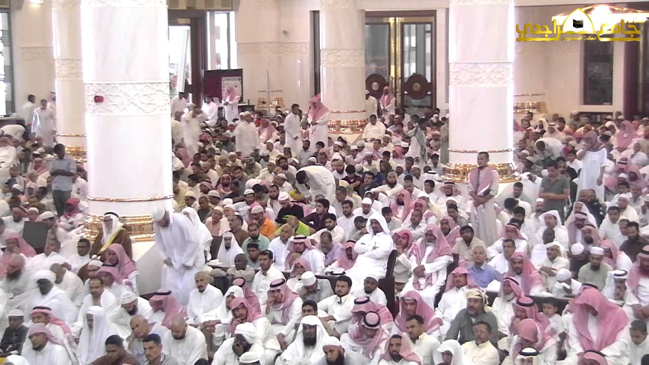 أذان الجمعة بصوت شيخ المؤذنين بالحرم المكي الشريف/ علي بن أحمد ملا من جامع الراجحي بمكة