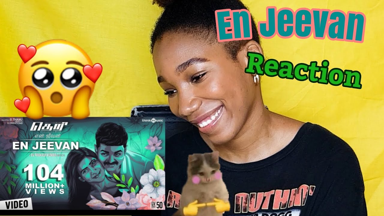 FRENCH BOLLYWOOD FAN REACT TO SOUTH INDIAN MUSIC | EN JEEVAN SONG |  Vijay and Samantha