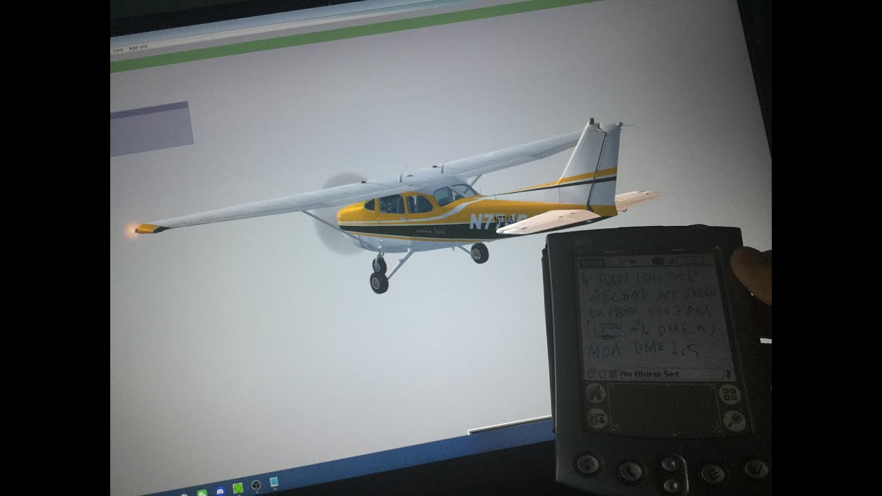 FSX Cessna 172 Full Flight from KPAE to VOR DME ARC approach RWY35 of KOLM with Radar Contact ATC