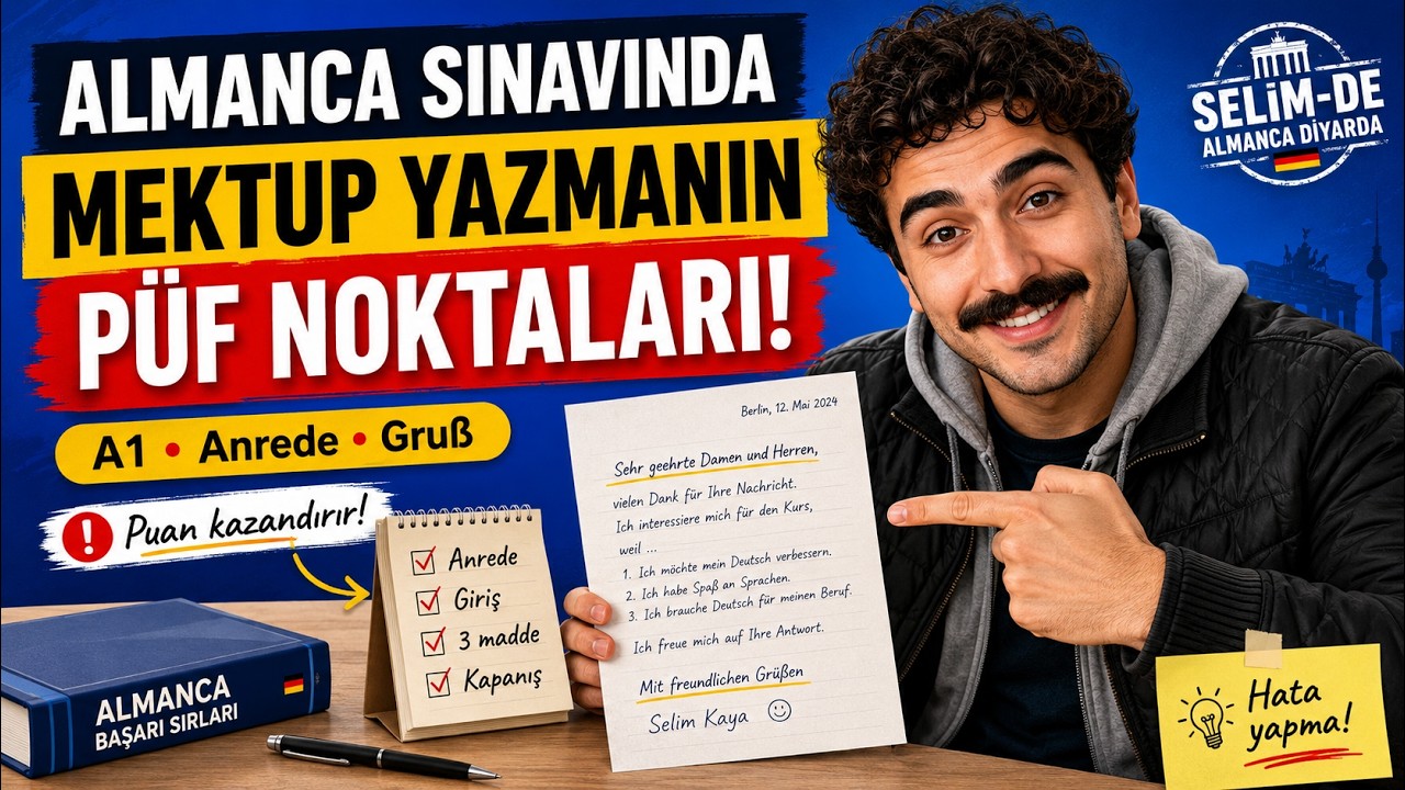ALMANCA SINAVINDA MEKTUP YAZMANIN PÜF NOKTALARI! 💌✍️
