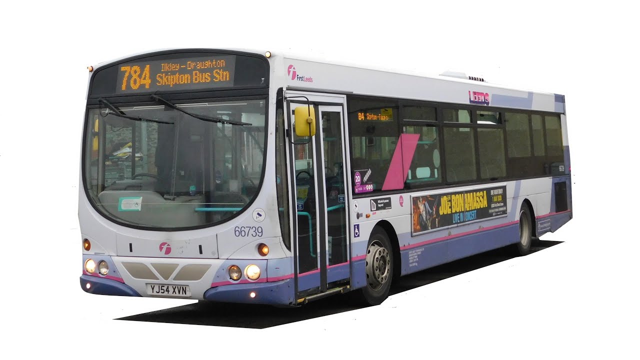 Euro 3 RLE at 50MPH!! | First Leeds 66739 does the 784 | Very Rare Working!