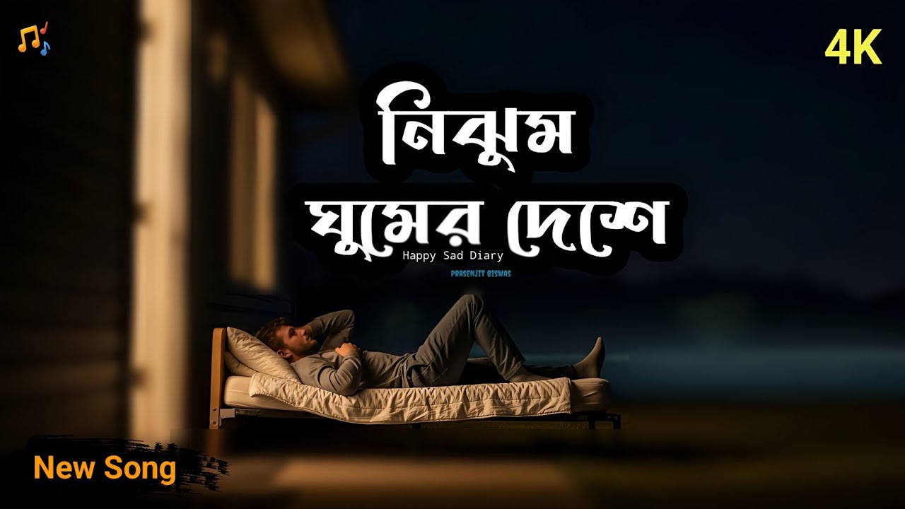 Nijhum ghumer dese ( নিঝুম ঘুমের দেশে ) New Bangla Popular Trending Sad Song || Happy Sad Diary
