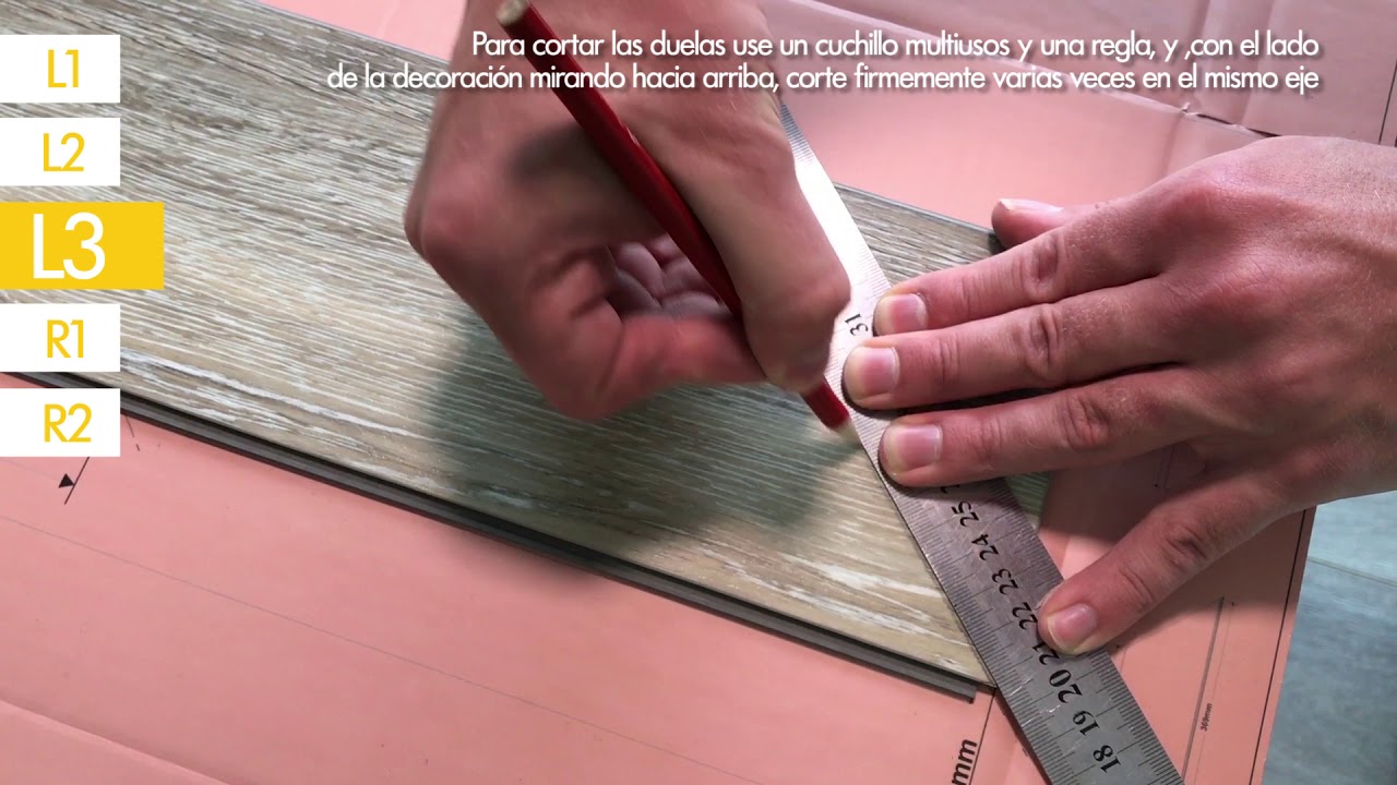 Guía de instalación del piso FirmFit® Herringbone