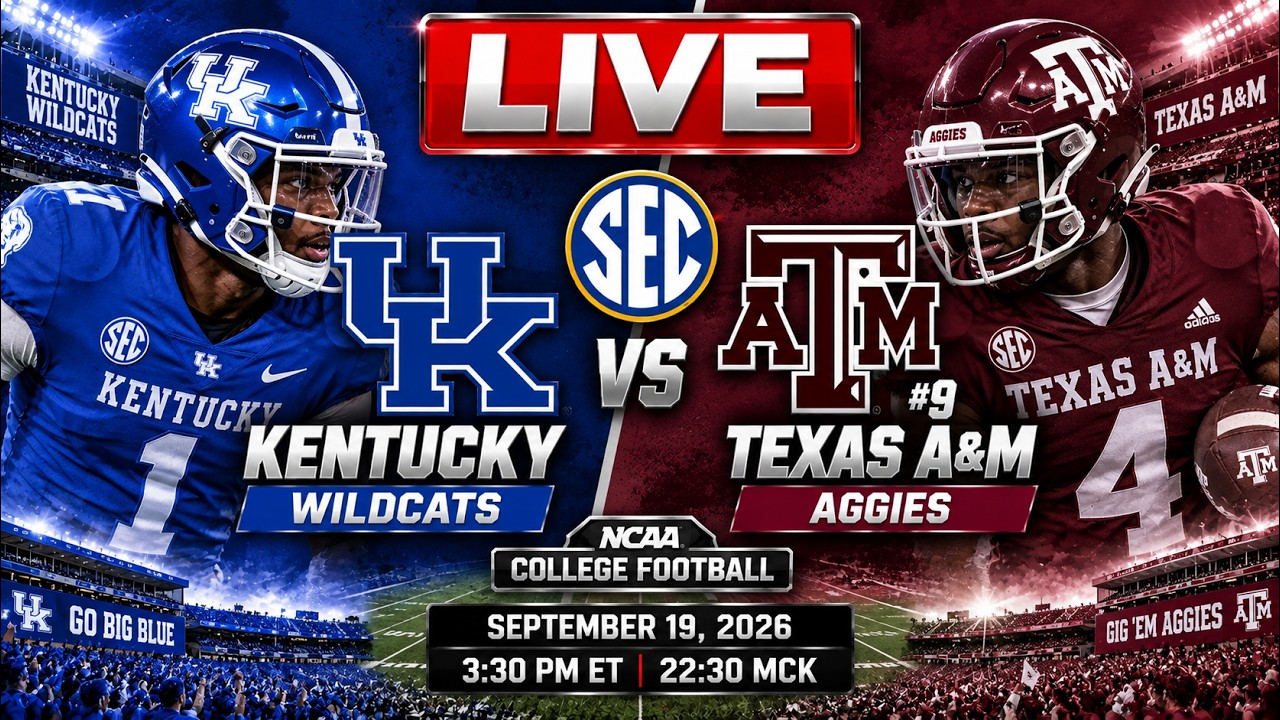 Kentucky vs Texas A&M LIVE | SEC College Football | Full Game 2026