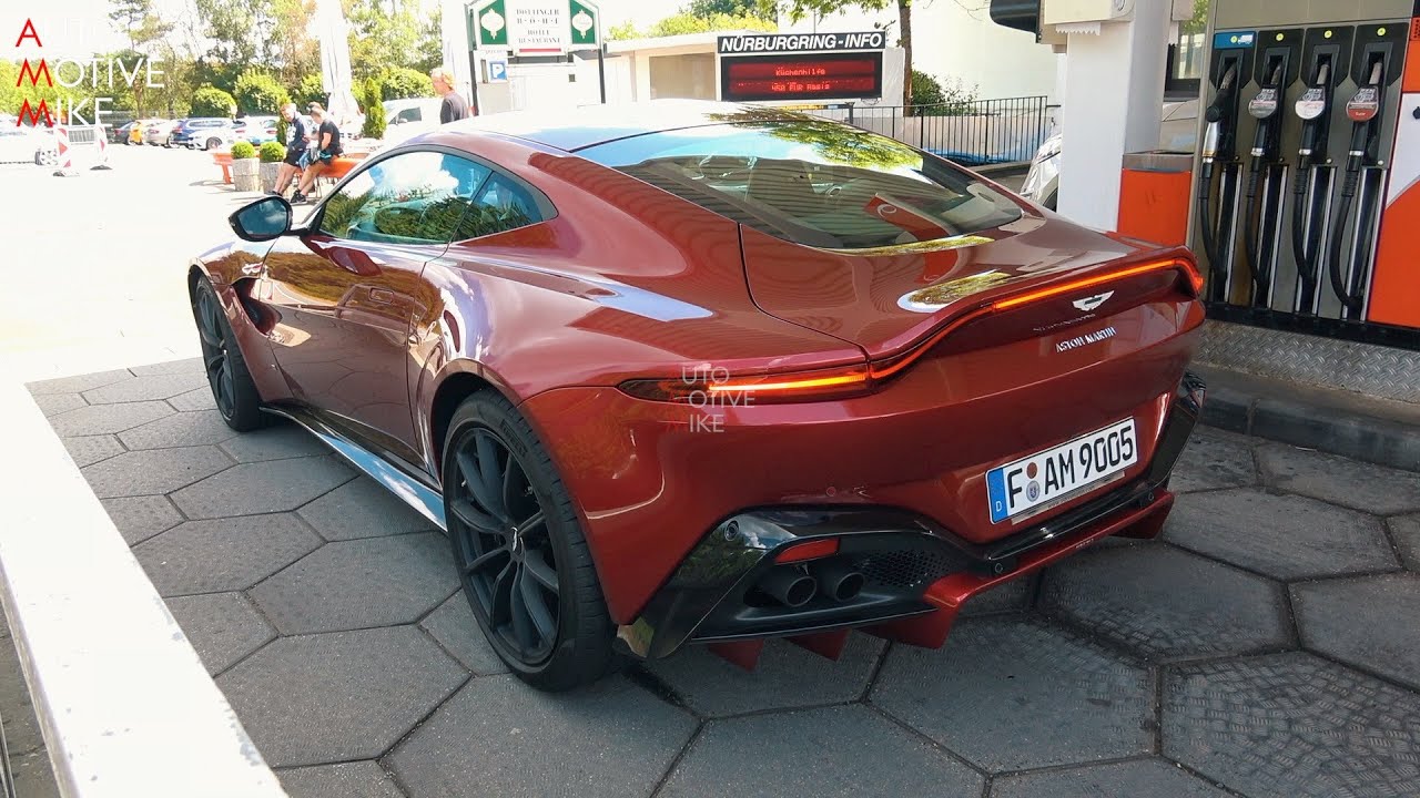 Aston Martin Vantage pushing hard on the Nürburgring