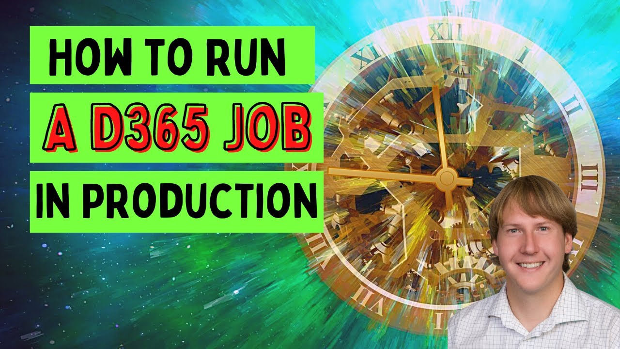 Как запустить задание D365 в производстве