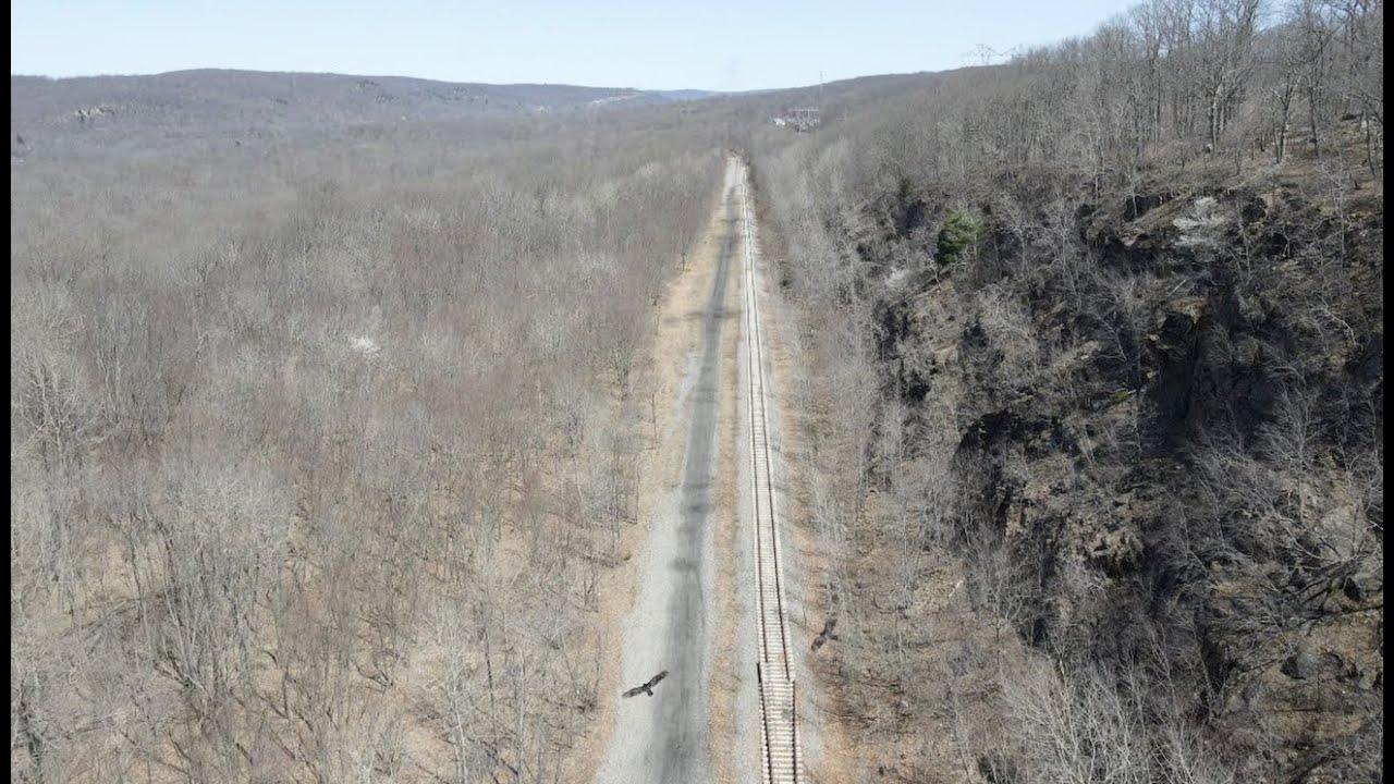 Lackawanna Cut-Off - Part 33: Droning Over the Cut Off - Lake Hopatcong to Andover, NJ - in 4K