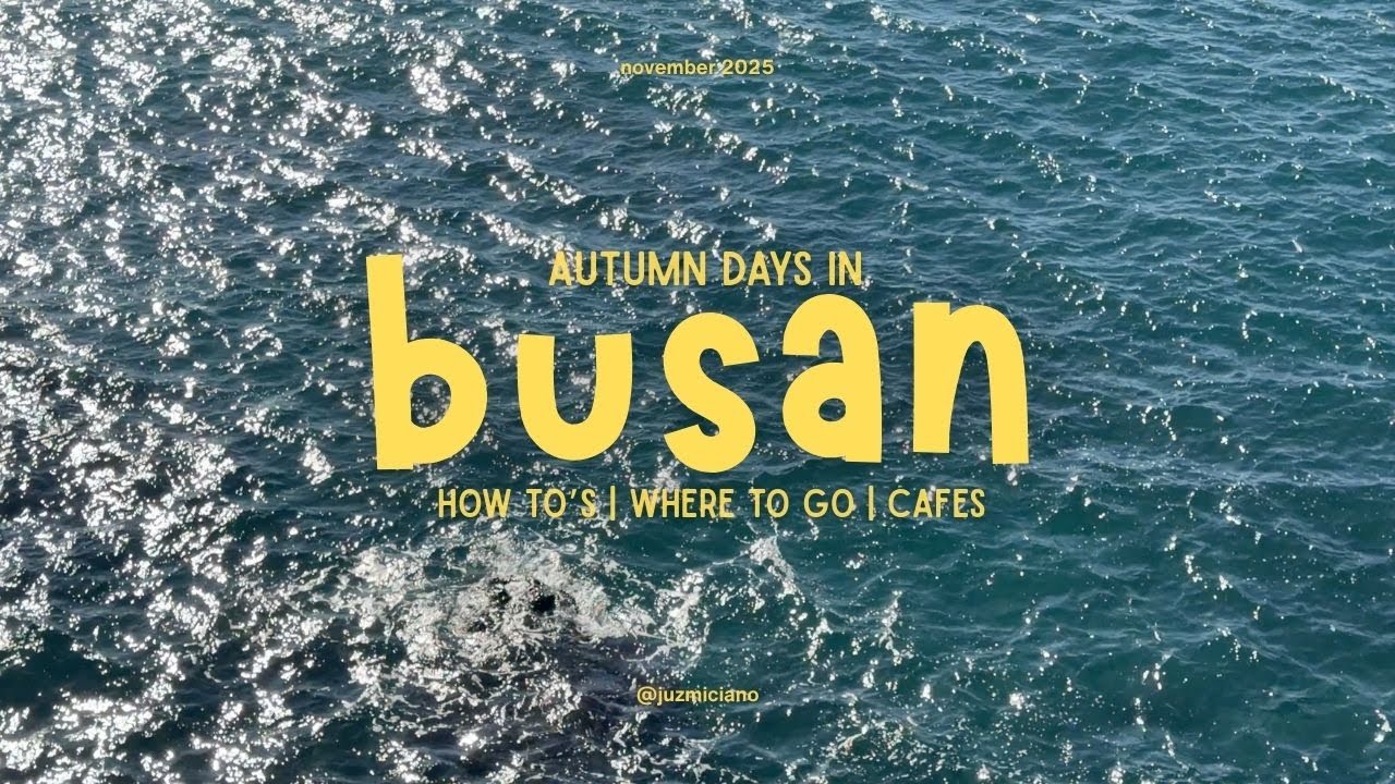 south korea vlog 🇰🇷 | exploring cozy busan | seoul to busan, cafes, chill itineraries & slow travel