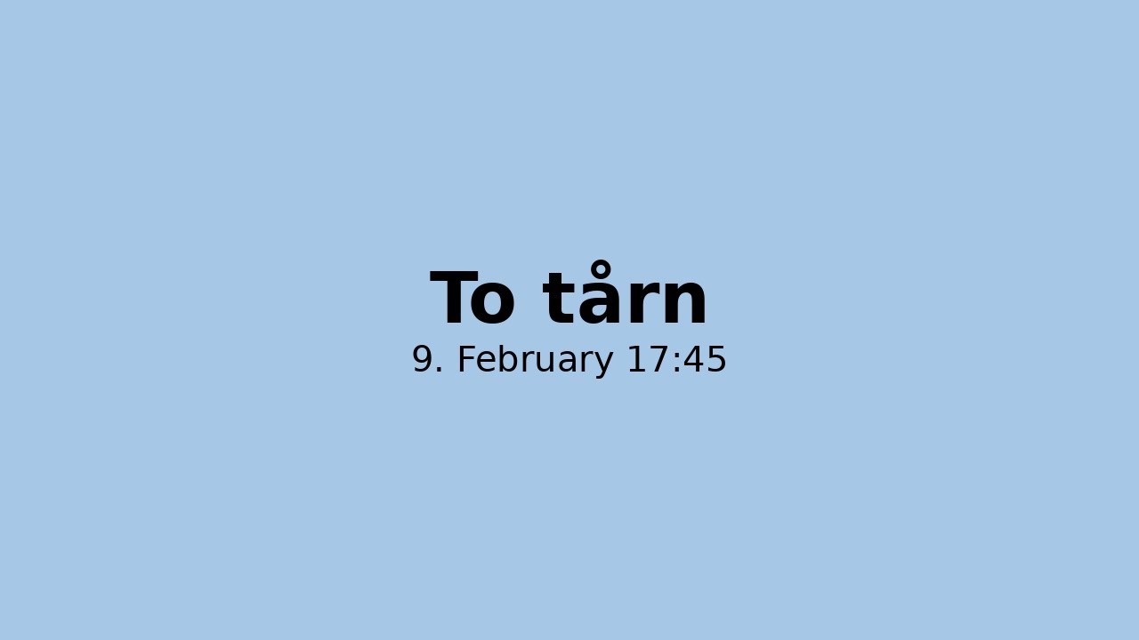 To tårn