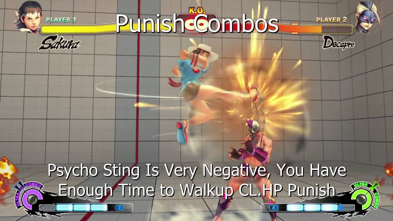 USF4 Sakura Combo Compendium #2 - Decapre