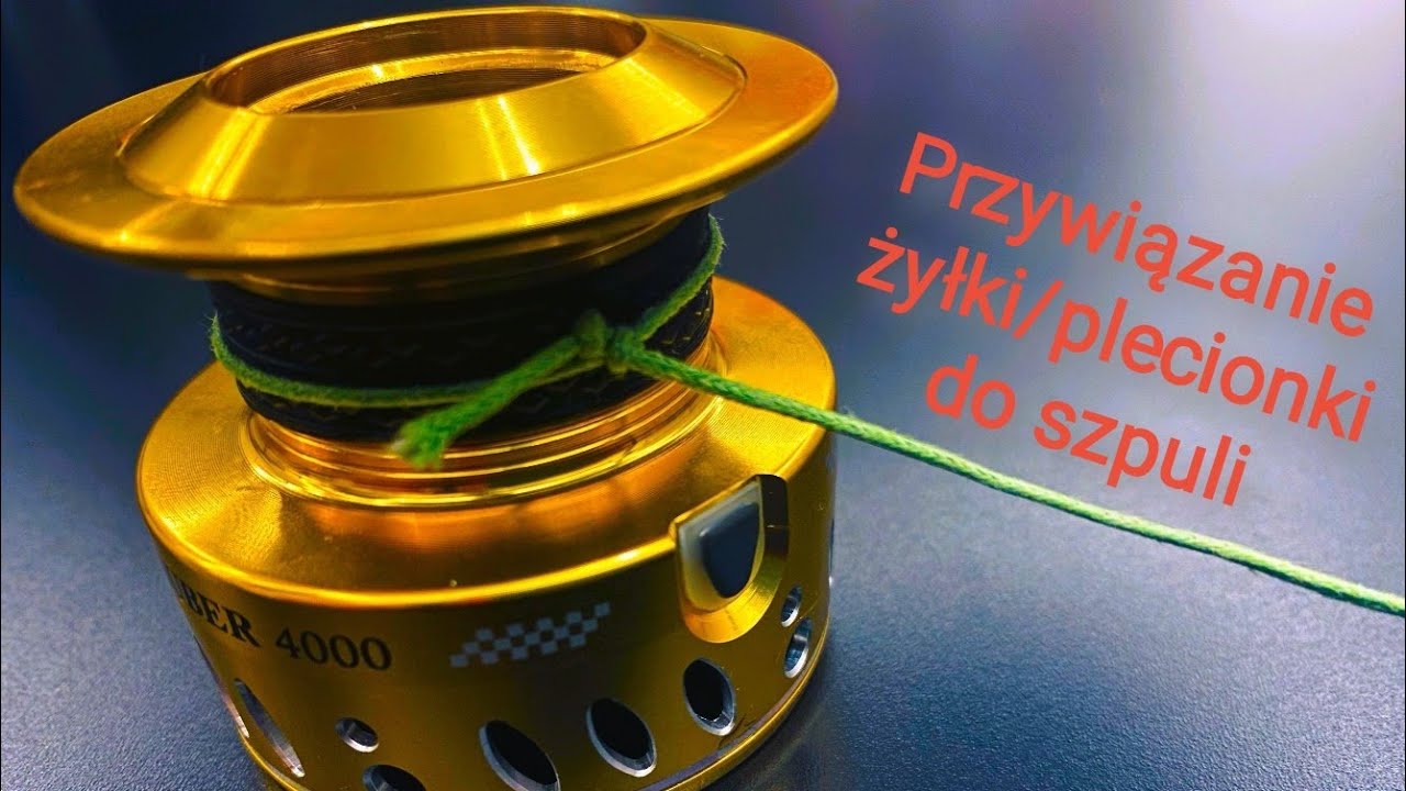 Jak przywiązać żyłkę/plecionkę do szpuli kołowrotka. Najlepszy sposób mocowania linki!🎣
