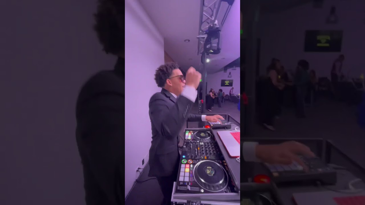 He DJ’d his own prom! 