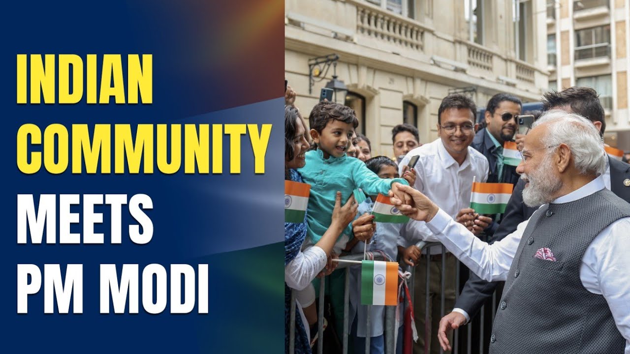 PM Modi In France: Brimming With Excitement, Indian Community Greets PM Modi In France