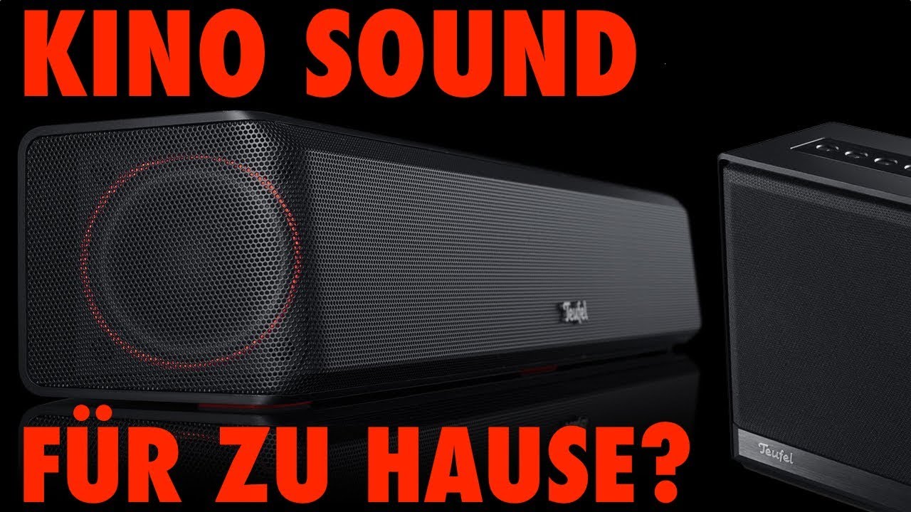 Kinosound f&uuml;r zu Hause und WLAN Lautsprecher - Review Teufel Cinebar One+ & One S