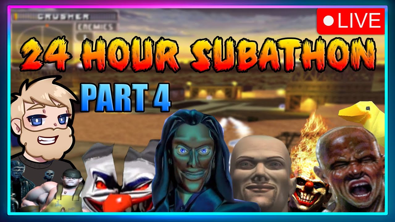 24 HOUR TWITCH PARTNER CELEBRATION SUBATHON | Twisted Metal, Retro Gaming, Watch Parties, + MORE!