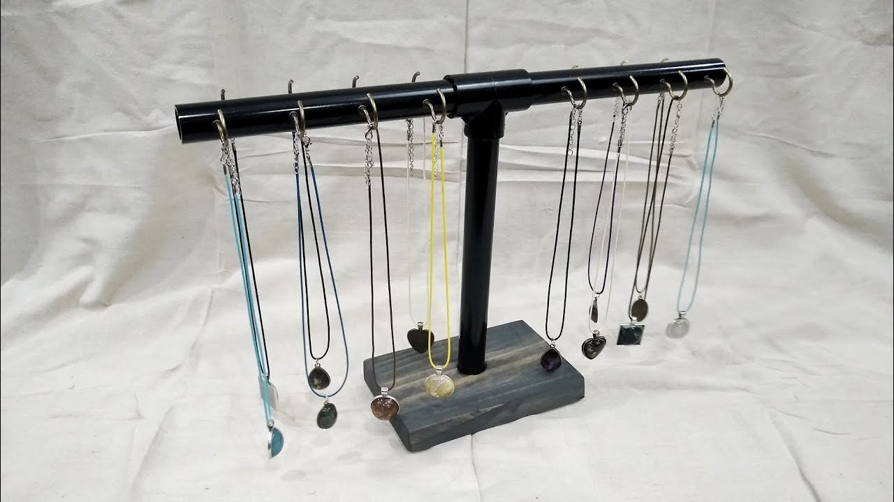 DIY PVC Necklace Holder