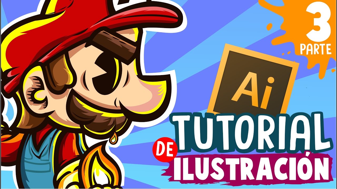 TUTORIAL - Como dibujar en adobe Illustrator con Mouse - Herramientas y Linea