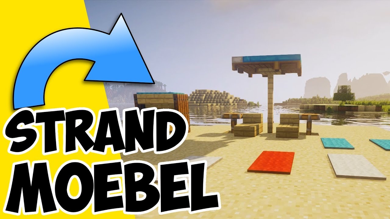 Minecraft Strand bauen | wie baut man was in Minecraft | Minecraft Strandmöbel bauen