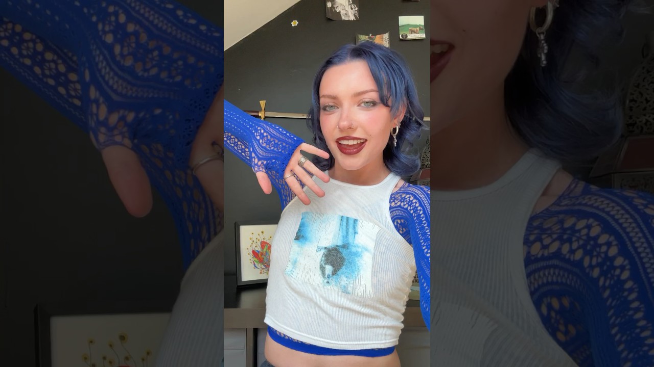 DIY fishnet top ‼️#shorts #diy #fashion #grwm #alternative #grunge #thrifting