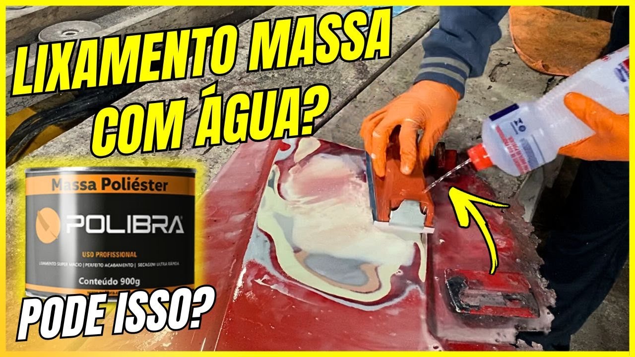 LIXEI MASSA POLIÉSTER com ÁGUA!! 😨 O que será que aconteceu? 👀