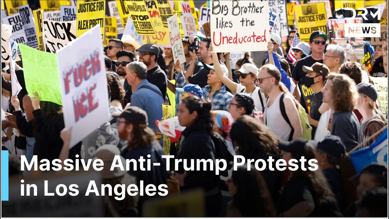 WATCH NOW: Massive Anti-ICE Protest in Downtown Los Angeles Against Trump Admin. | AC1G