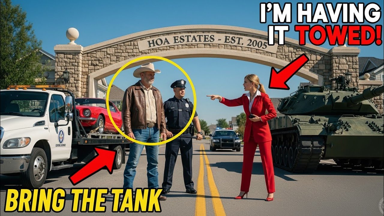 HOA Had My Car Towed — The Street Went Silent When a 25-Ton Tank Rolled In