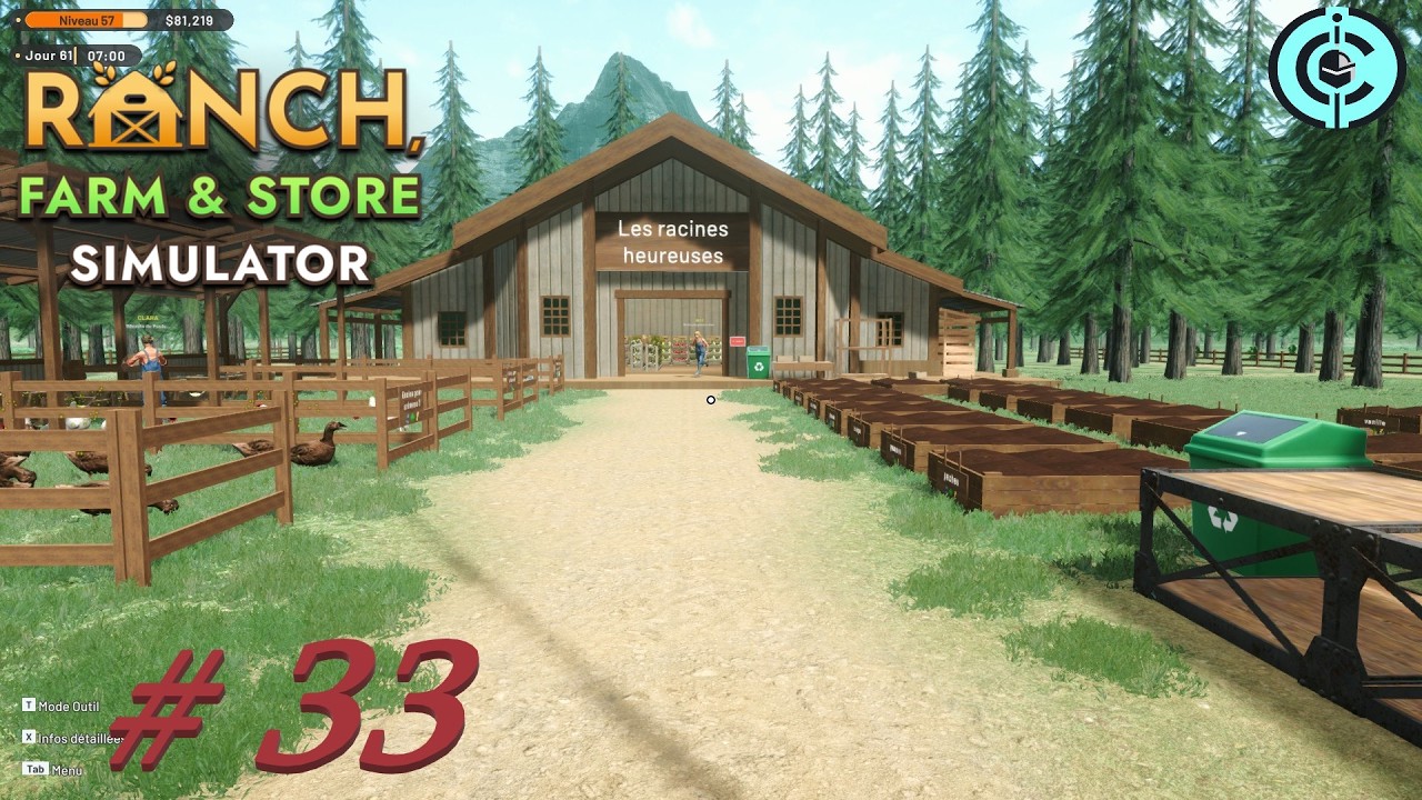 ranch farm and store simulator #33: Défi des Viandes: Organisation, et on encaisse les clients.