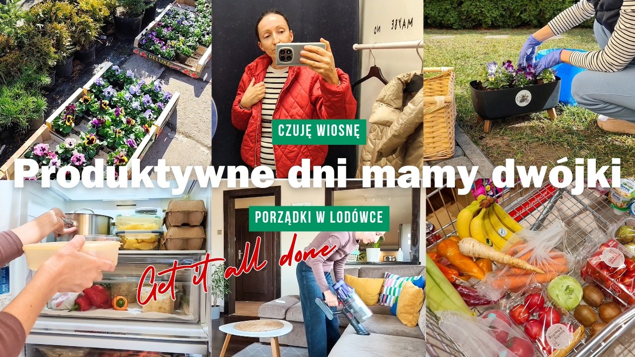 Wiosenne produktywne dni mamy dwójki | Organizacja w kuchni | VLOG