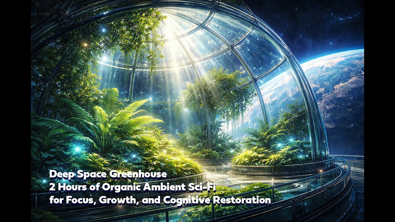 Deep Space Greenhouse 🌿 2 Hours of Ambient Sci-Fi for Focus, Growth, and Cognitive Restoration