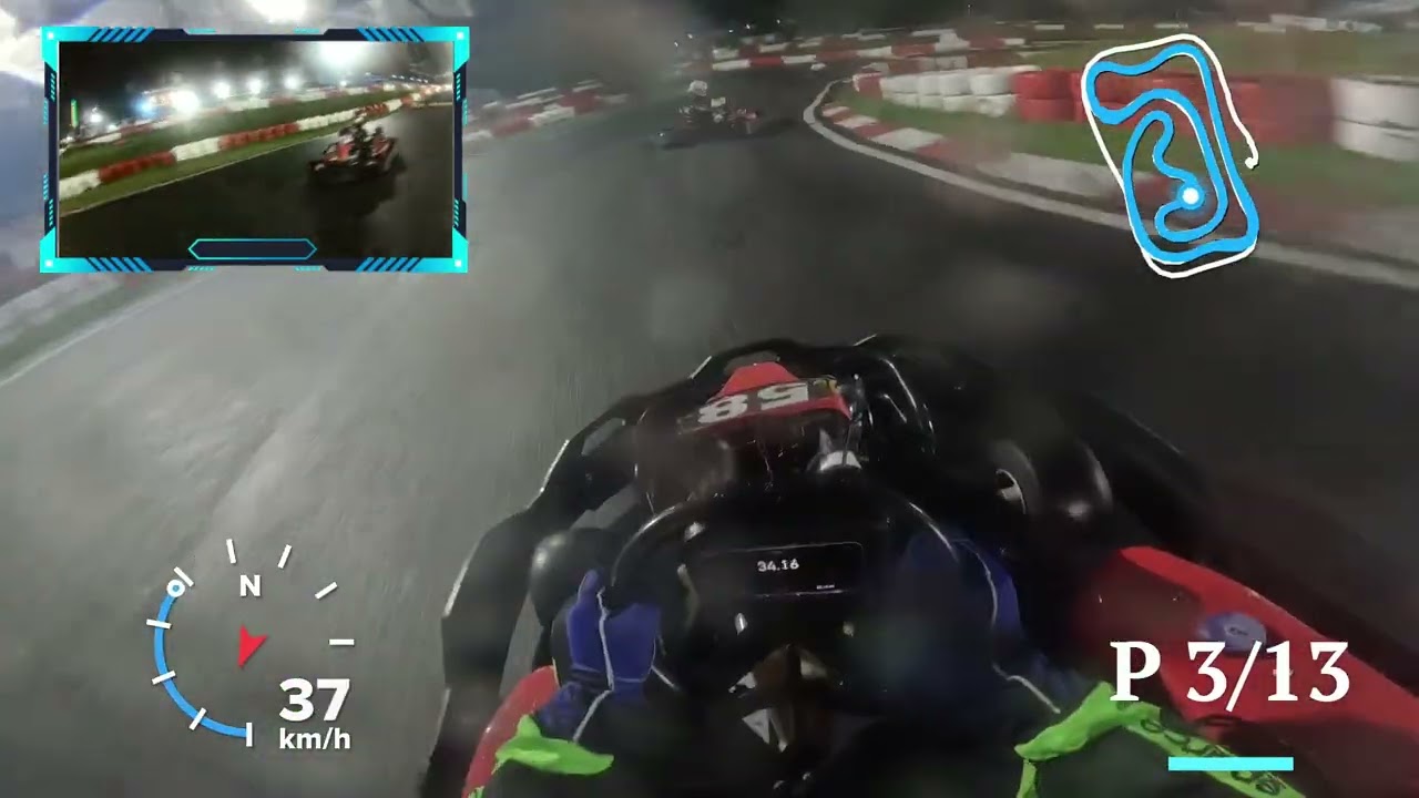 DISPUTA na ULTIMA VOLTA pela P1 com CHUVA!!! - KGV 101 - 21:30 - 16/01/2026