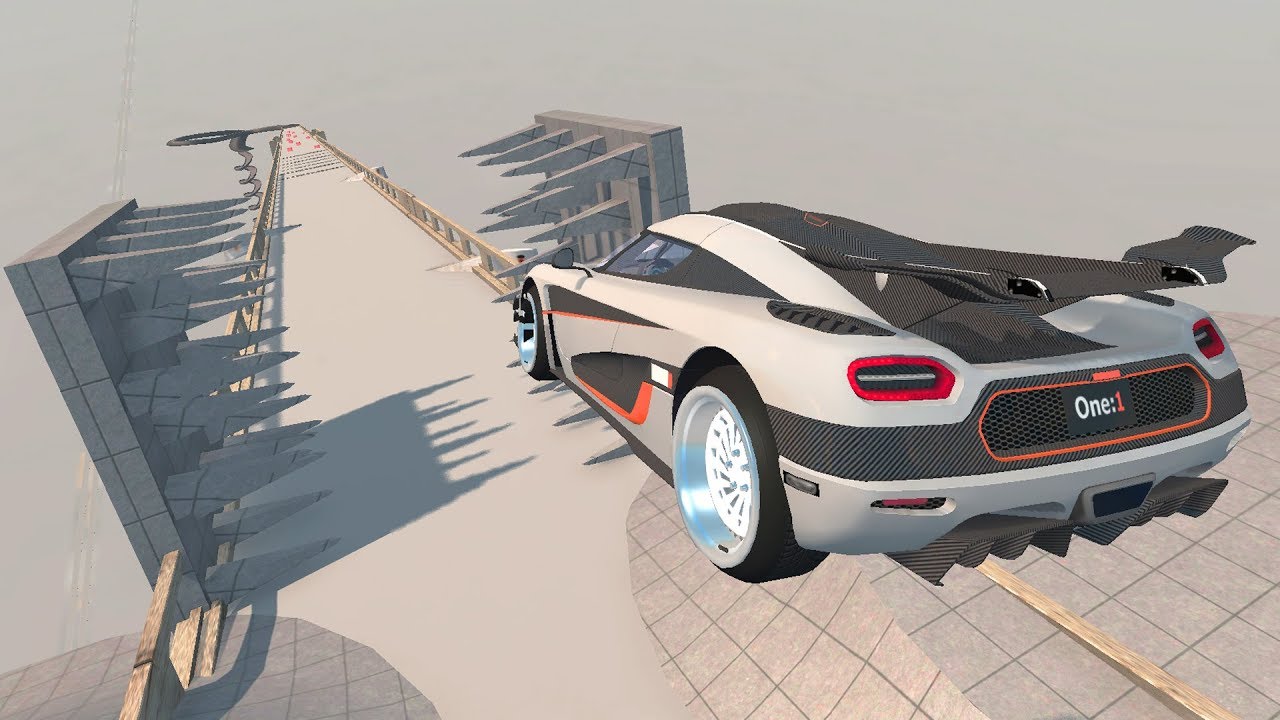 BeamNG Drive High Speed Open Bridge Jumps #5