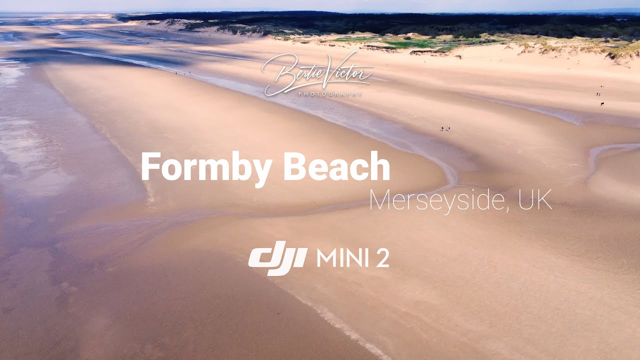 Formby Beach aerial footage in 4K - DJI Mini 2