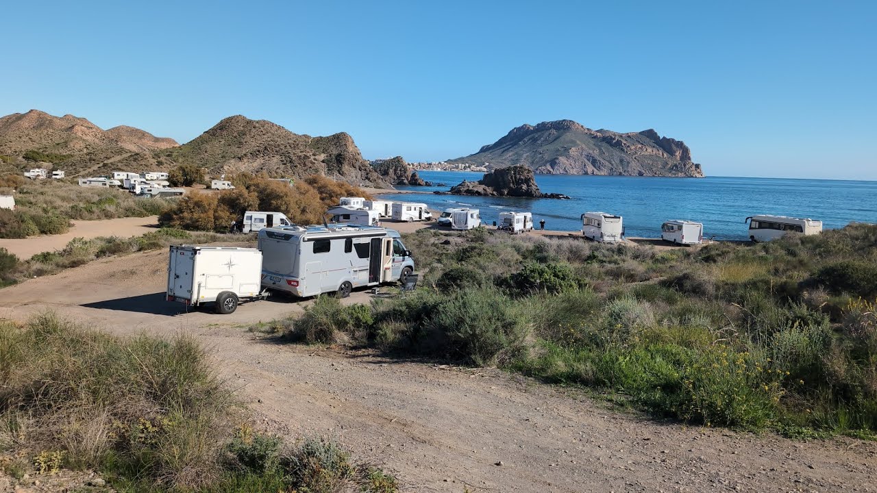 Auf der Fahrt von Azohia nach Águilas schönen Platz entdeckt. 😍