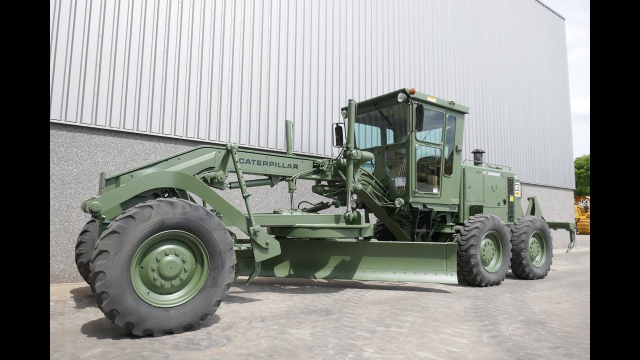 Demonstration video Caterpillar 12G Ex-army grader