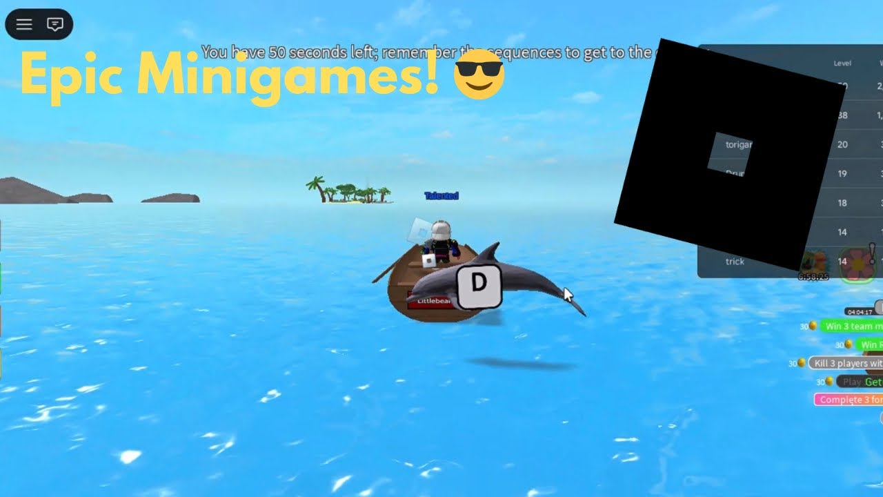 [My First Roblox gameplay] Epic Minigames! 😎