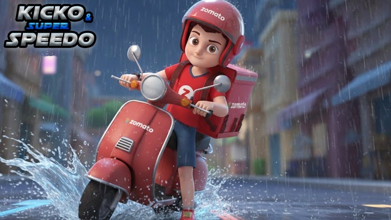 kicko ബനാ സൊമാറ്റോ ഡെലിവറി ബോയ് | Kicko & Super Speedo New Episodes | Cartoon