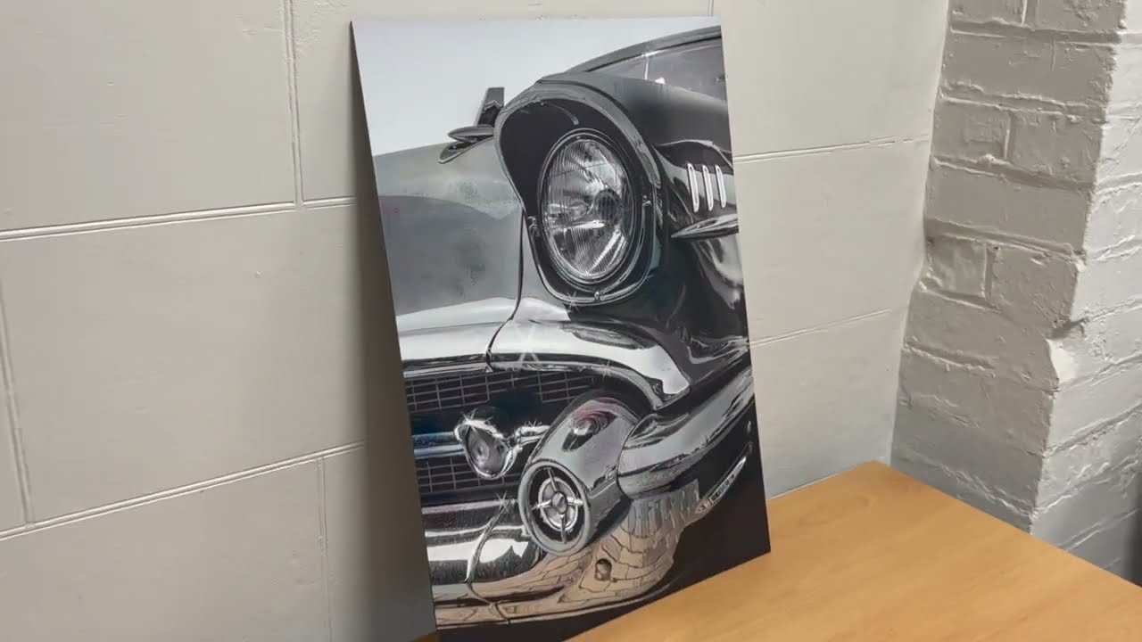 Printing Spot White and Gloss ink on Chrome Film using the Roland MG UV Printer / Cutter Series
