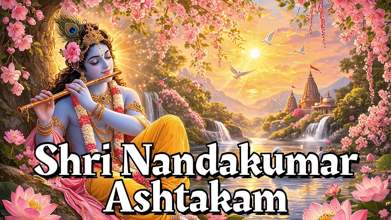Shri Nandakumar Ashtakam | Powerful Krishna Stotram🙏 Soulful Devotional Chant for Peace & Blessings